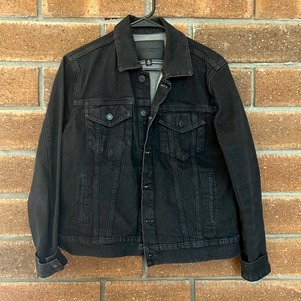 Lucky Brand Tomboy Denim Trucker Jacket Black | Women’s Size M